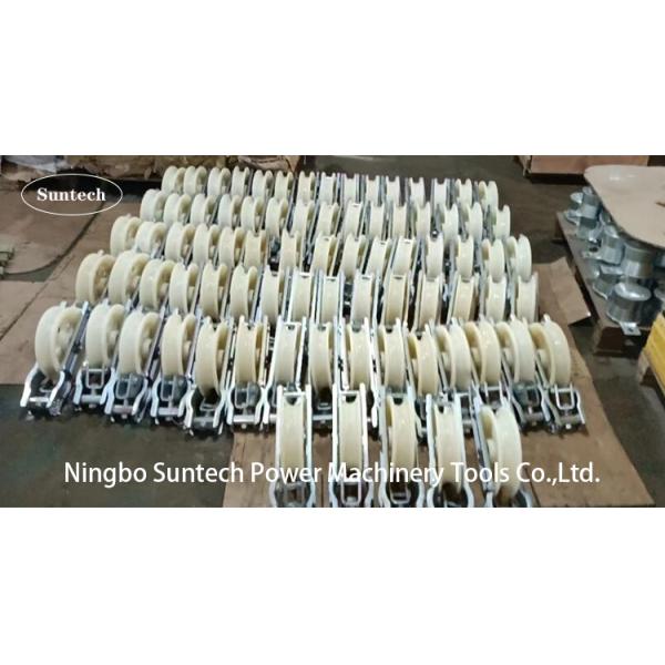 508 X 75MM 60KN Overhead Line Stringing Pulley Conductor Stringing Blocks