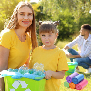 100% Cornstarch Biodegradable And Compostable Plastic Roll Bag,McDonalds Bag Supplier, Environmental Biodegradable Bin L