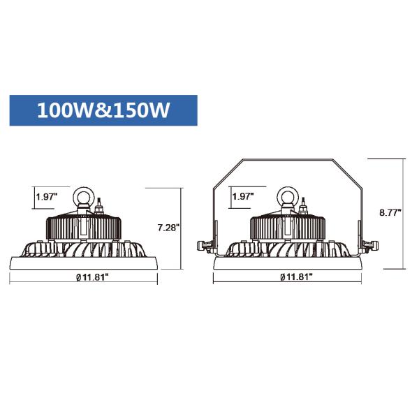 Outside IP66 Smd UFO Led Warehouse Lighting High Bay 200w