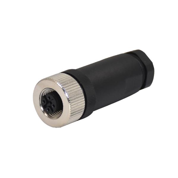 Sensor M12 A Code Male or femle Assembly Plug Plastic Case Waterproof Connector PA66 Black 4A