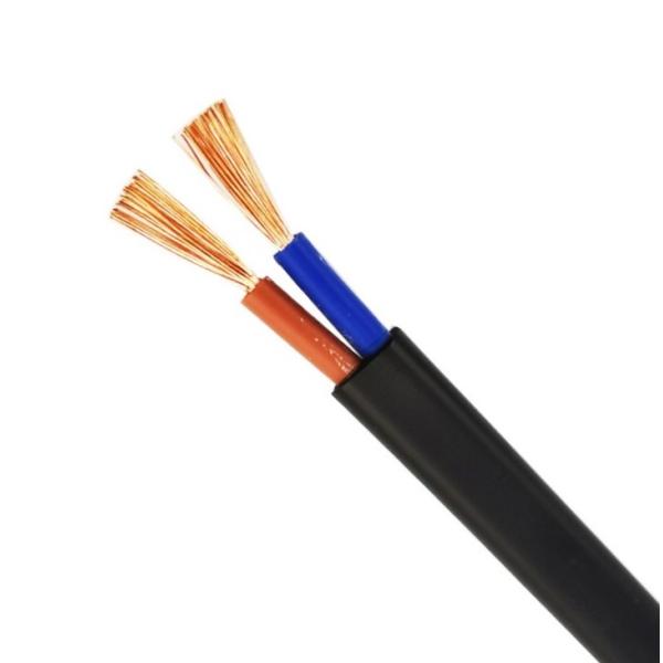 Flat Power Cord Fire Resistant Control Cable RVVB Annealed Bare Copper Wire