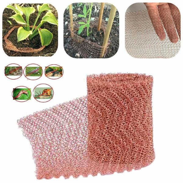 Flexible Copper Rodents Mesh Rats Copper Mesh Rustproof And Temperature Resistant 98% Porosity