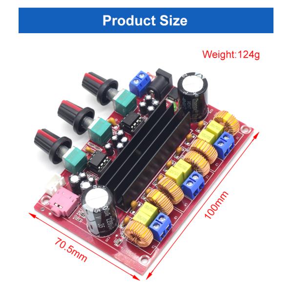 CA-3116P 2*50W+100W Digital Amplifier Board High-Performance Linear Audio Amplifier Module with Dual Channel