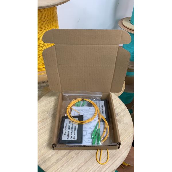 1×8 ABS Box PLC Splitter With Connector 8 Way G657A1 Fiber Type