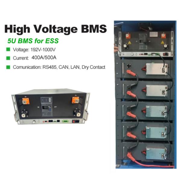 high voltage BMS(HV BMS) lithum-ion bms Master slave structure with Short Circuit Protection 180S 576V 400A for ESS BESS UPS