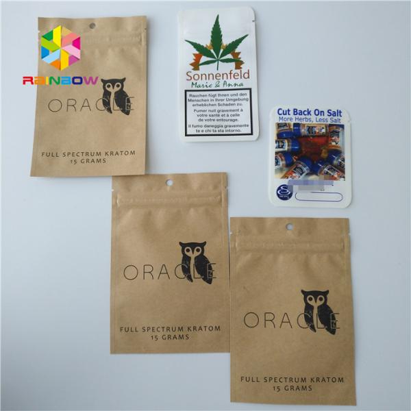 Stand Up Pouches Paper Box Packaging Food Grade With Clear Rectangular / Oval Window