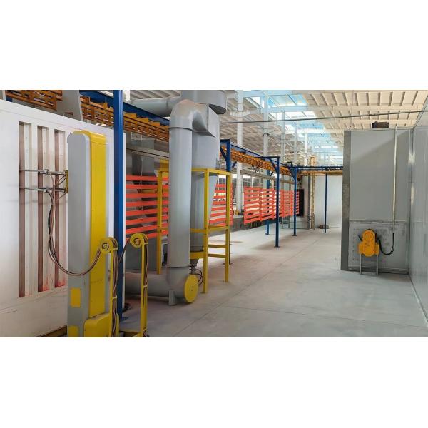 Metal Substrate Professional Electrostatic Powder Coating Line with Customized Options and PP Spray Booth