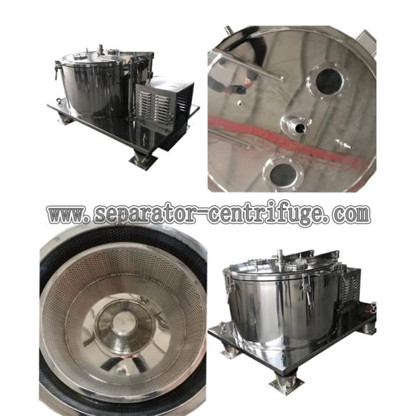 Flat Type Hemp Oil Ethanol Extraction Machine , Centrifuge Machine With Filter Bag