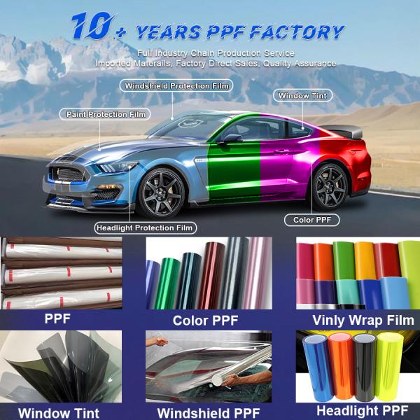 High Scratch Resistance Clear Gloss Vinyl Wrap Car Protection