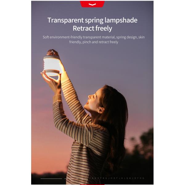 2022 New Portable Outdoor Multi-function Camping Tent Lights Rechargeable Waterproof Portable Emergency Lights