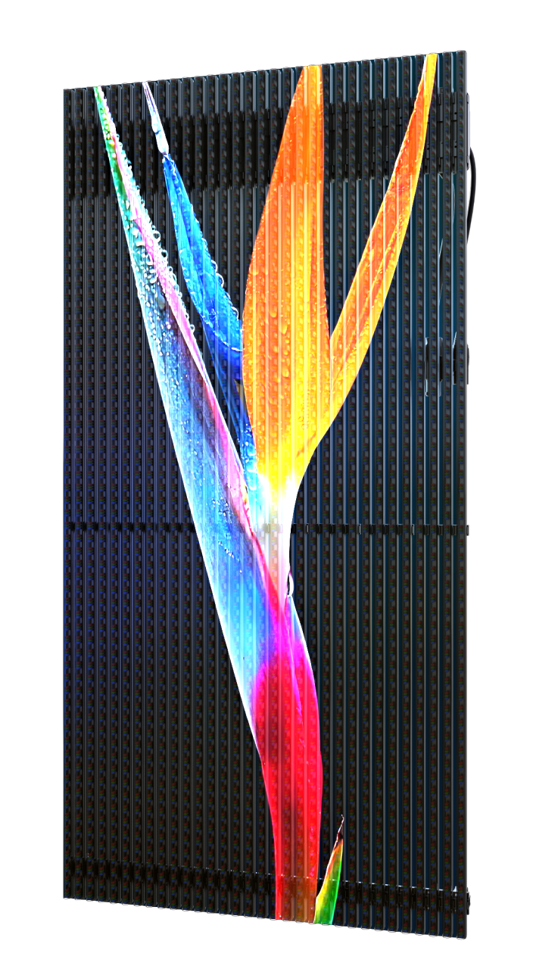 7kg Panel Weight Transparent LED Display with 45° Panel Chamfer and 50% Transparency for Seamless Projects