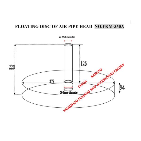 Marine FKM type breathable cap float, ventilation head float, exhaust head float, air pipe head floating disc Basic para