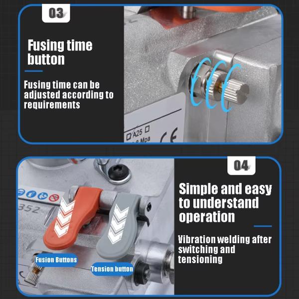 12-16mm Semi-automatic Pneumatic Strapping Machine for PP PET Strapping