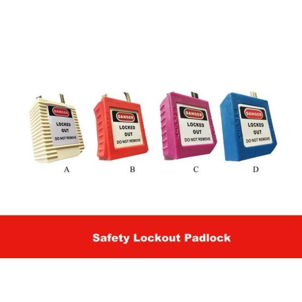 38MM Steel Shackle Safety Lockout Locks With Master Keys