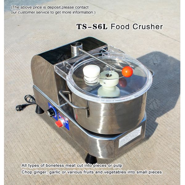 6 Liters 100KG/H SS Meat Processing Machine Food Crusher