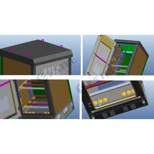 19inch Rack Outdoor Electrical Enclosures Cabinets