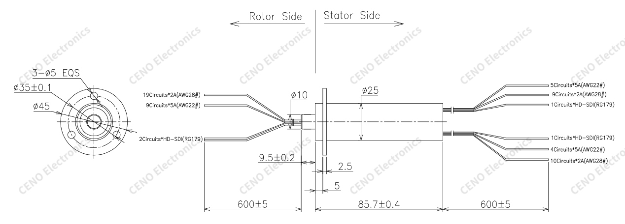 Multi-Channel Capsule Slip Ring with Low Crosstalk