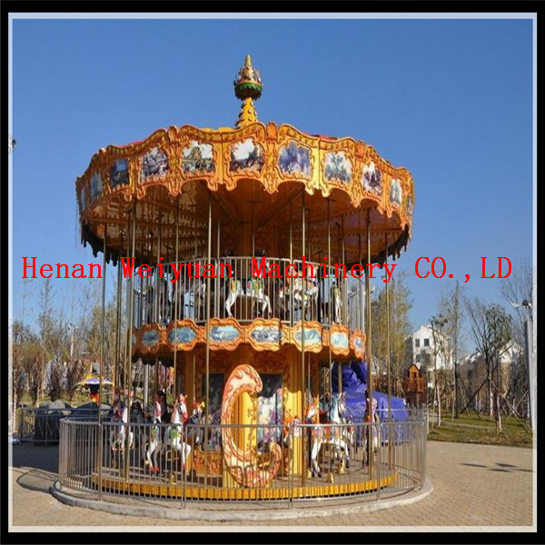 double deck carousel two floor merry go round for sale