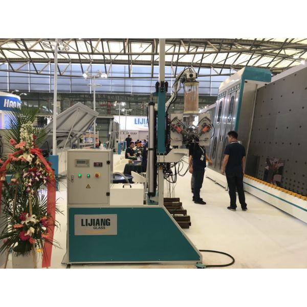 AUTOMATIC DESICCANT MOLECULAR FILLIER FOR DGU GLASS PROCESSING MACHINE