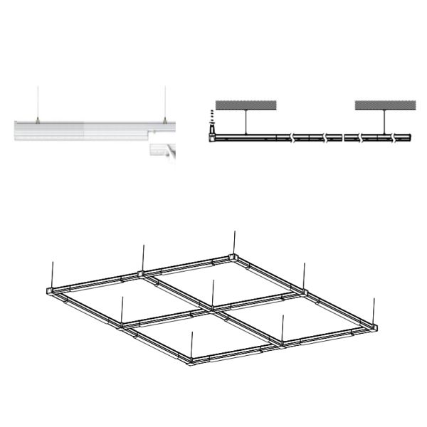 Optical Lens Linkable LED Linear Light Energy Saving For Emergency Lighting