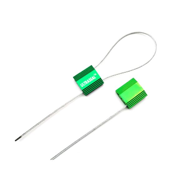 US-CC182 Tamper Proof Pull Tight Aluminium Container Security Cable Seal with 1.8 mm Cable and 2.74 KN Tensile Strength