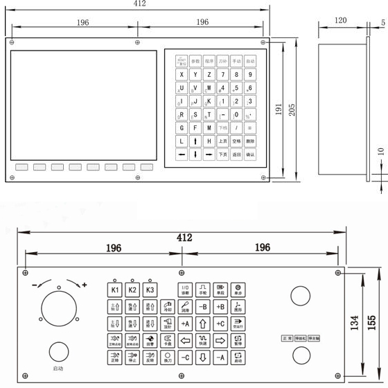 AC 220V 4 - Axis CNC Control System Center with High Anti Jamming Switch Power