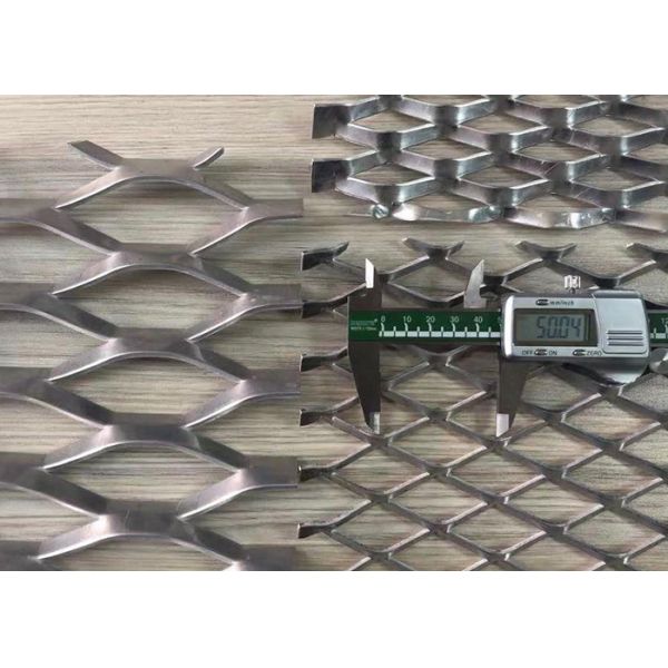 Electro Galvanize Steel Expanded Wire Mesh Plate 8mm Stem