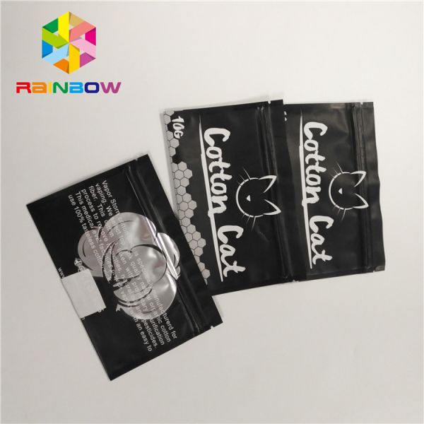 Custom Printed Three Side Seal Plastic Bag For Phone Shell Packaging With Zipper and Clear Front