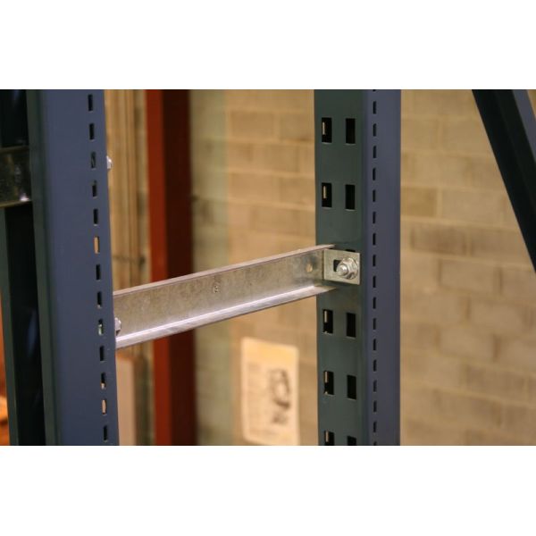 Powder Coated Rack Safety Products Back To Back Pallet Rack Row Spacers