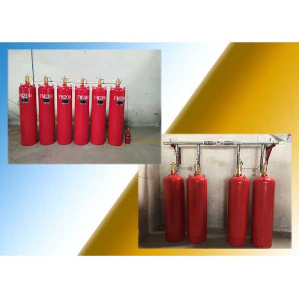 red Odorless Novec1230 Hfc227ea FM200 Gas Suppression System For Environmental Safety