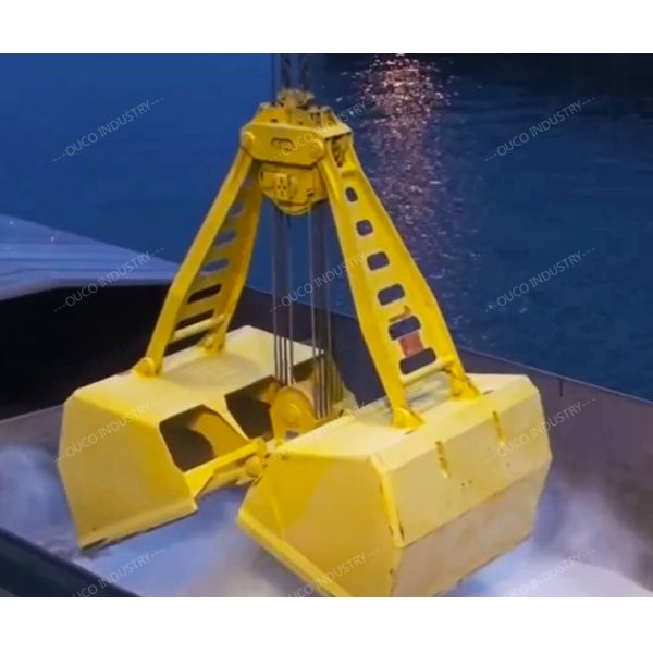 Mechanical Clamshell Crane Grabs Two Rope 4 CBM Wear Resistant