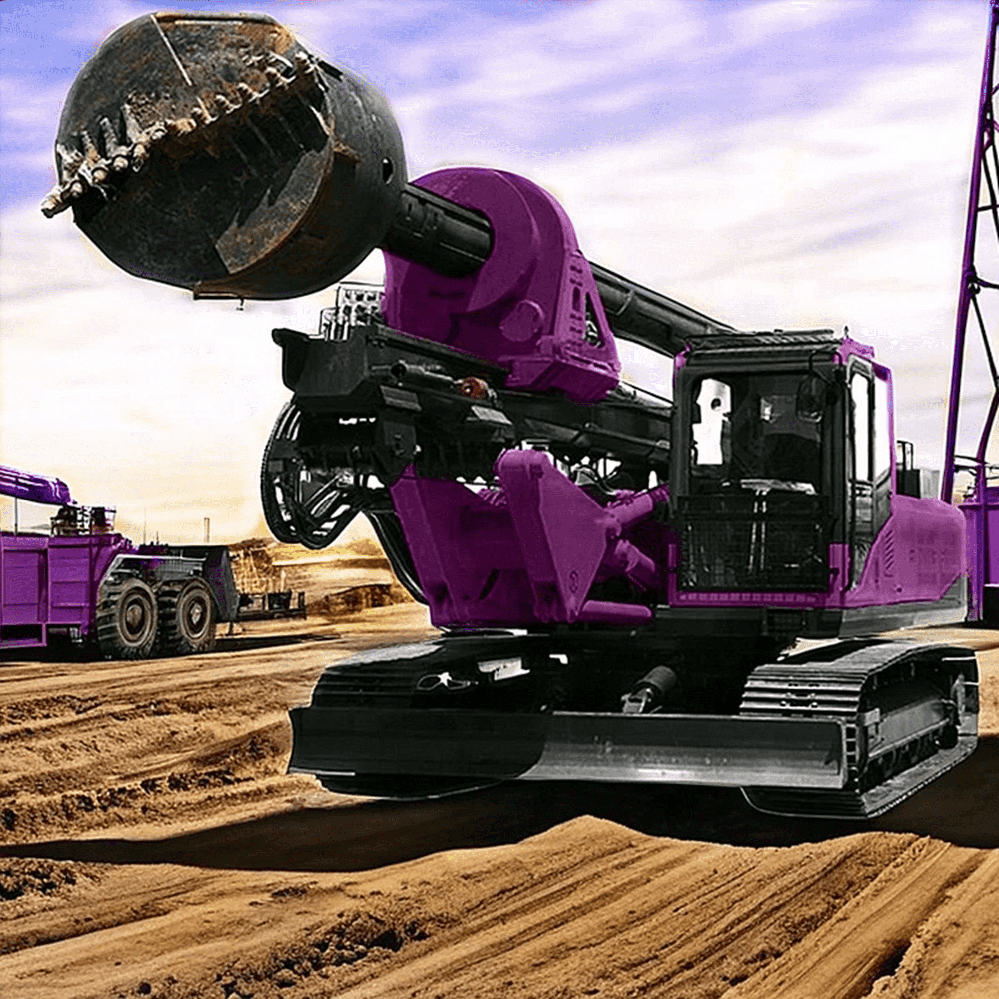 Rotary Pile Drilling Rig Machine Building Foundation Construction Equipment Crawler Drilling Rig