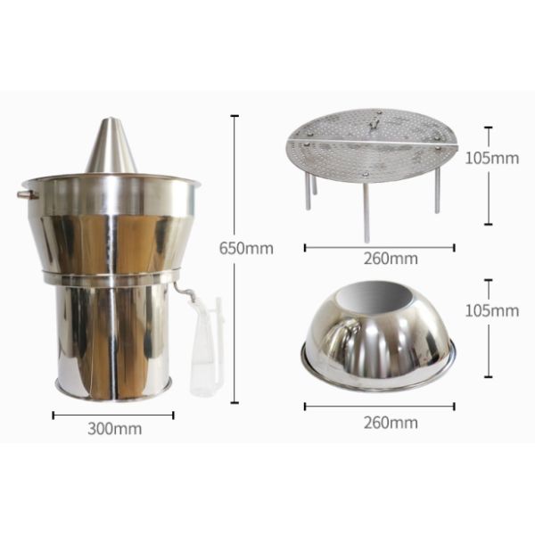 10L Rose Essential Oil Extracting Machine with Water Steam Distillation Apparatus and Small Capacity