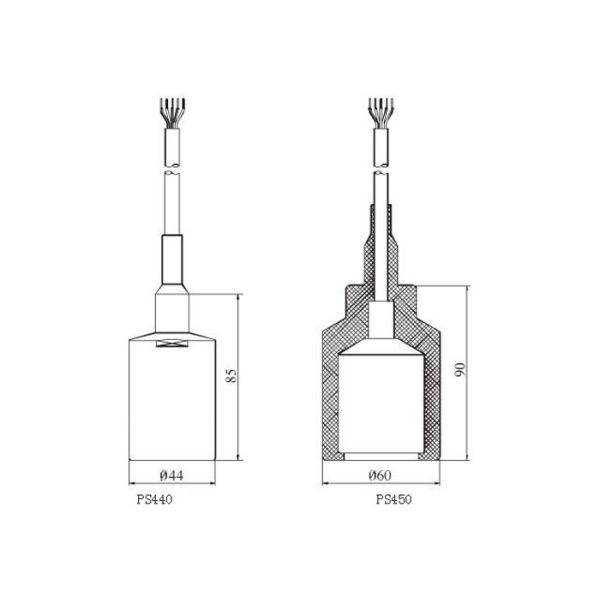 High precision corrosion resistant ceramic core level gauge sensor with accuracy ±0.25%