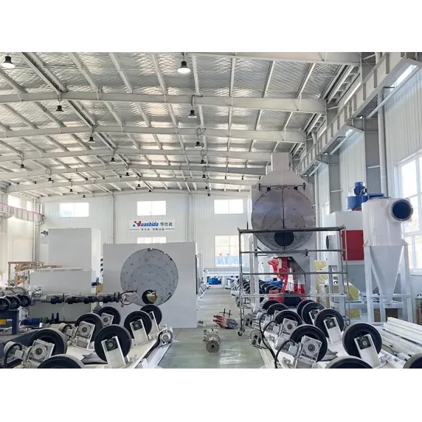 3LPE Coating Pipe Production Line with Medium-Frequency Heating System and Clean Level >=SA2.5 for Powder Coating