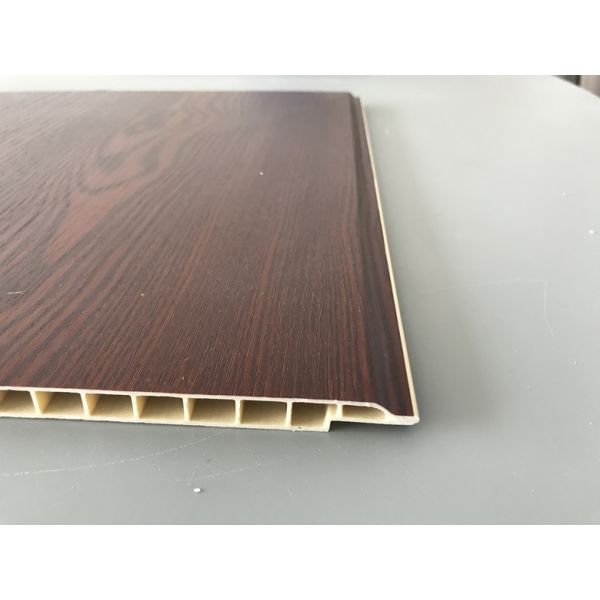 Fireproof PVC Garage Wall Panels With Wooden Lamination Width 40cm