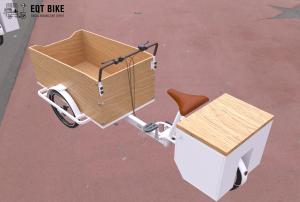 China Multifunctional 3 Wheel Disc Brake Dutch Cargo Bicycle 150kg Load on sale