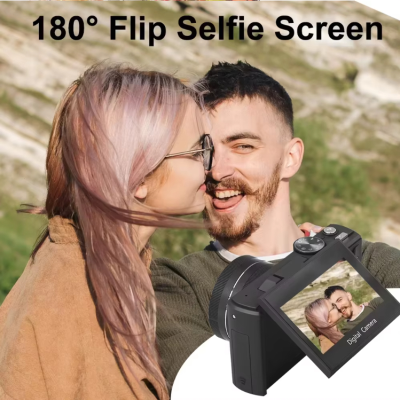 Vlogging Camera with Intelligent Face Tracking Auto Focus Webcam Time Lapse Filters Beginners Content Creators