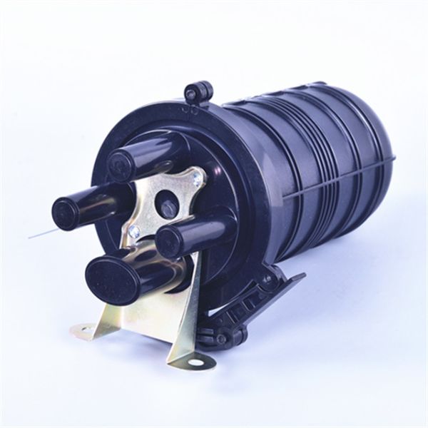 48 96 144 Core Fiber Optic Splice Closure Vertical Dome Type Heat Shrinkable Structure