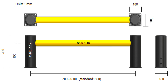 A04: Rack upright Guard Warehouse Storage Racking upright Protector safety barrier Anti-Collision Guardrails