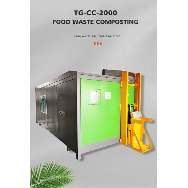 24hr Microbial Fermentation Commercial Compost Grinder Garbage Waste Recycling Machine