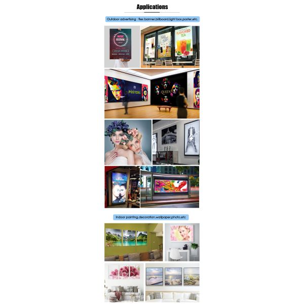 New Eco Solvent Printer with Xp600 Printhead CMKY Flex Banner Indoor Outdoor Advertisement Printing Machine