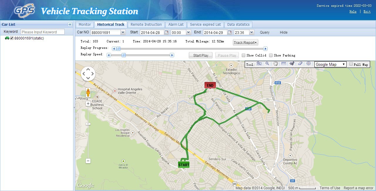 Vehicle GPS Location Tracking Software / GPS Phone Tracking Software Multi