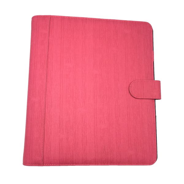 Blue Pink Custom Leather Binders Durable Leather Ring Folder