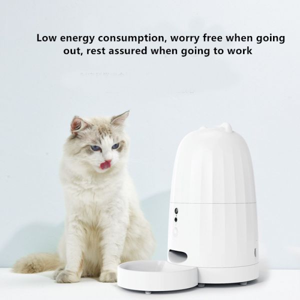 Timing Quantitative Intelligent Automatic Pet Feeder Remote Video Control For Dog Cat