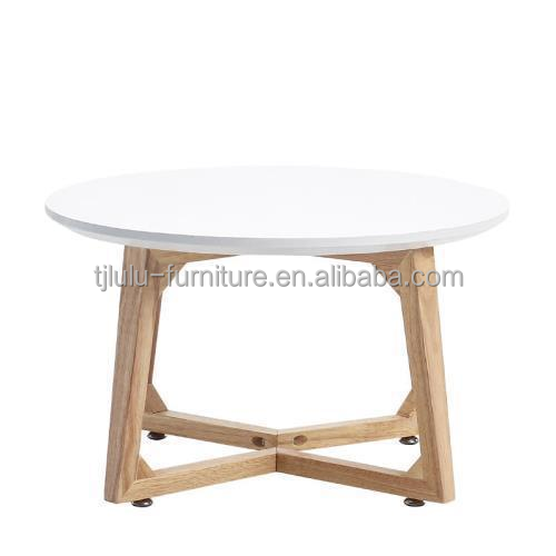 Practical Modern Nordic Design Solid Wood Coffee Table for Office Building Environment