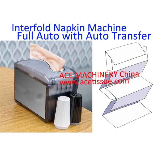 V Fold Paper Towel Making Machine Fully Automated With Auto Transfer