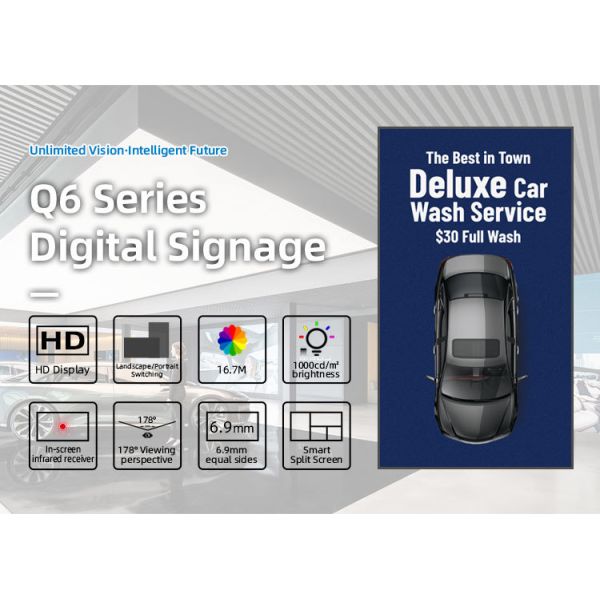 High Resolution 4K Digital Signage Display Elevator SDK Digital Media Displays 43 to 86 Inch LCD Screen