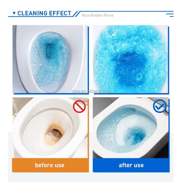 Solid Bathroom Cleaning Tablets Automatically Cleaning Deodorant And Smell Removing