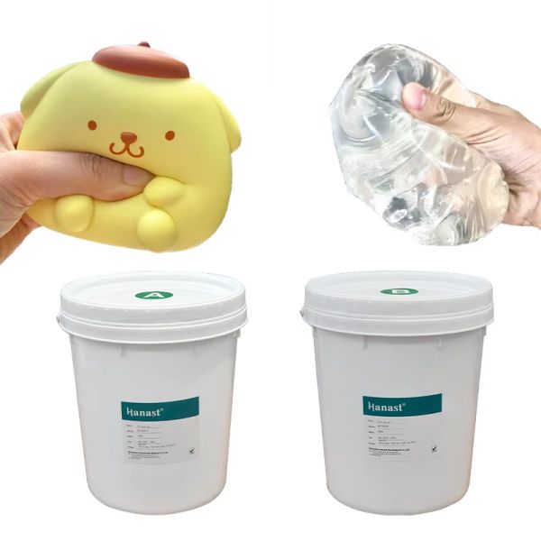 Flexible Squishy Silicone Gel Transparent Rubber Material For Mold Making